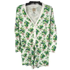 Beaufort Bonnet Company Floral Sleep Romper Size Medium
